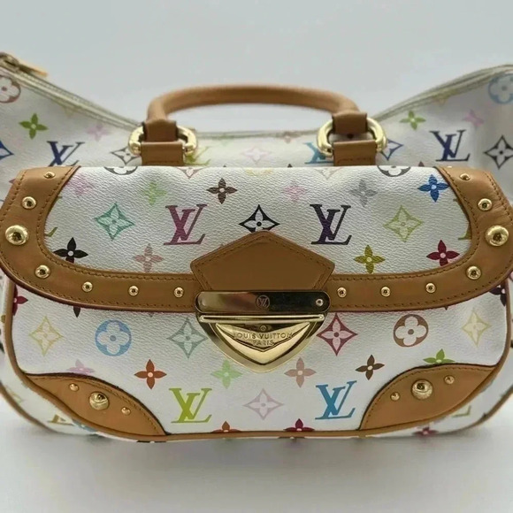 LOUIS VUITTON RITA WHITE MULTI COLOR MONOGRAM Murakami w/ 🆓 ENTRUPY - Picture 15 of 17